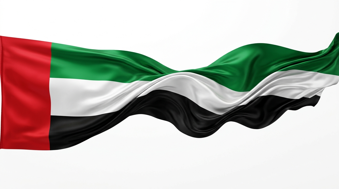UAE Flag Ribbon Banner